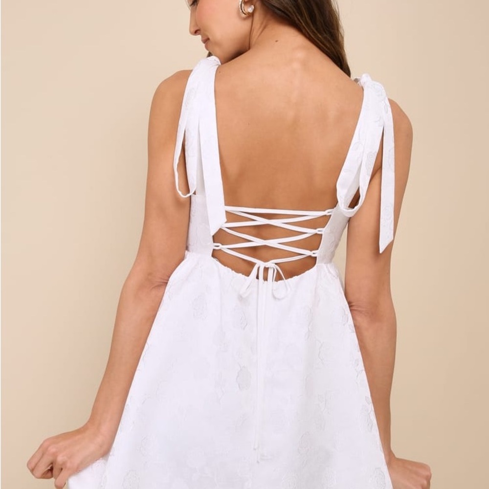 Lulus White Mini Dress - Picture 2 of 2